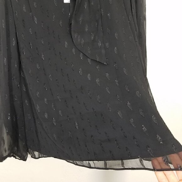 NWT Alfani Long Sleeve Top Blouse Deep Black Size 4X - Picture 3 of 6